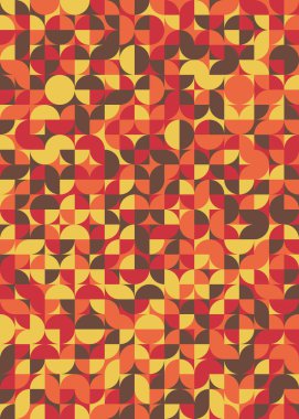 Soyut geometrik dikişsiz desen, üretken vektör çizimi