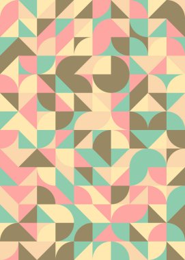 Üretken hesaplama sanatıyla soyut geometrik desen