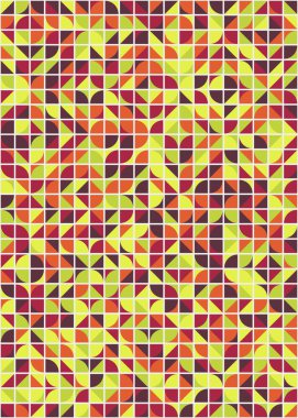 Soyut Geometrik Desen üretken hesaplama sanatı çizimi 