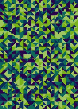 Soyut Geometrik Desen üretken hesaplama sanatı çizimi 