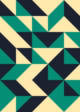 Soyut Geometrik Desen, üretken hesaplama sanatı çizimi