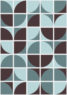 Soyut geometrik dikişsiz desen, üretken vektör çizimi