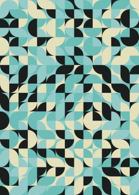 Soyut geometrik dikişsiz desen, üretken vektör çizimi