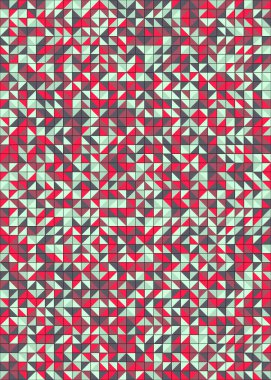 Üretken hesaplama sanatıyla soyut geometrik desen