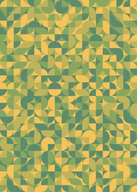 Üretken hesaplama sanatıyla soyut geometrik desen