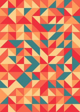 Soyut Geometrik Desen üretken hesaplama sanatı çizimi 