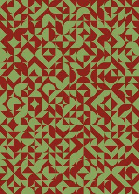 Soyut Geometrik Desen üretken hesaplama sanatı çizimi