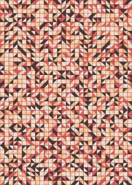 Üretken hesaplama sanatıyla soyut geometrik desen