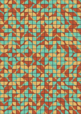 Üretken hesaplama sanatıyla soyut geometrik desen