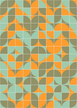 Üretken hesaplama sanatıyla soyut geometrik desen