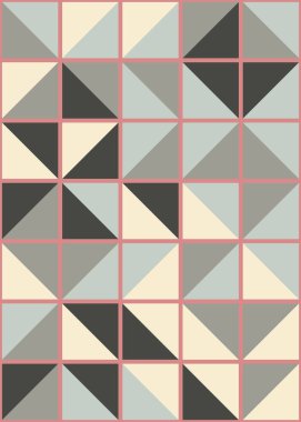 Soyut geometrik dikişsiz desen, üretken vektör çizimi