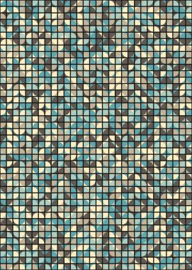 Üretken hesaplama sanatıyla soyut geometrik desen