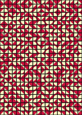 Üretken hesaplama sanatıyla soyut geometrik desen