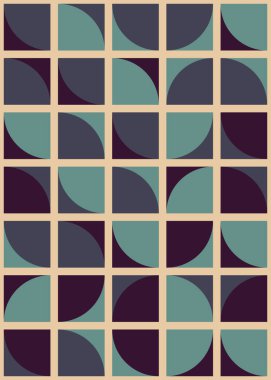 Soyut Geometrik Desen üretken hesaplama sanatı çizimi 