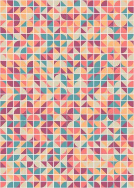 Soyut Geometrik Desen üretken hesaplama sanatı çizimi 