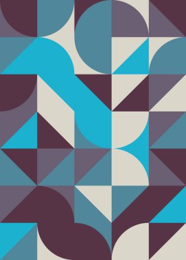 Soyut geometrik dikişsiz desen, üretken vektör çizimi