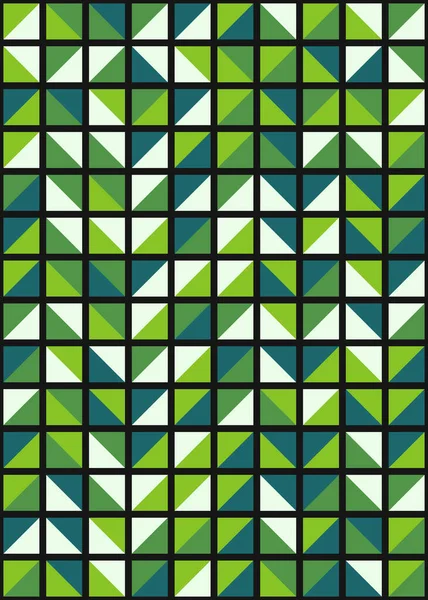 Abstraktes Geometrisches Muster Generative Computergestützte Illustration — Stockvektor