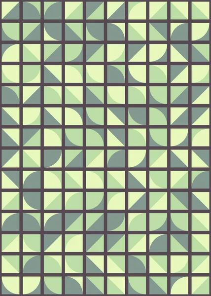 Abstraktní Geometrický Obrazec Generativním Výpočetním Uměním — Stockový vektor