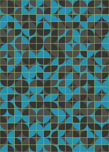 Patrón Geométrico Abstracto Con Arte Computacional Generativo — Vector de stock