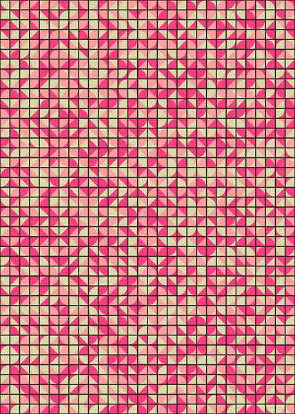 Soyut Geometrik Desen, üretken hesaplama sanatı çizimi