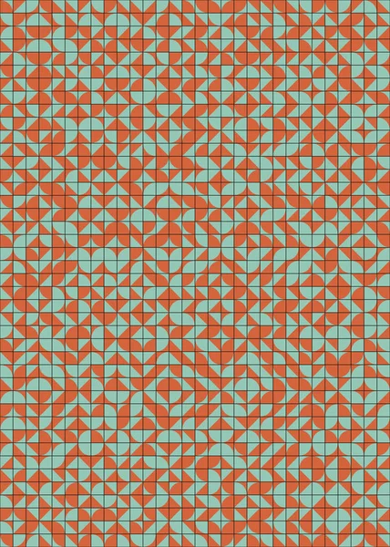 Üretken hesaplama sanatıyla soyut geometrik desen