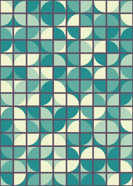 Abstraktes Geometrisches Nahtloses Muster Generative Vektorillustration — Stockvektor