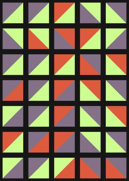 Abstraktní Geometrický Obrazec Generativním Výpočetním Uměním — Stockový vektor