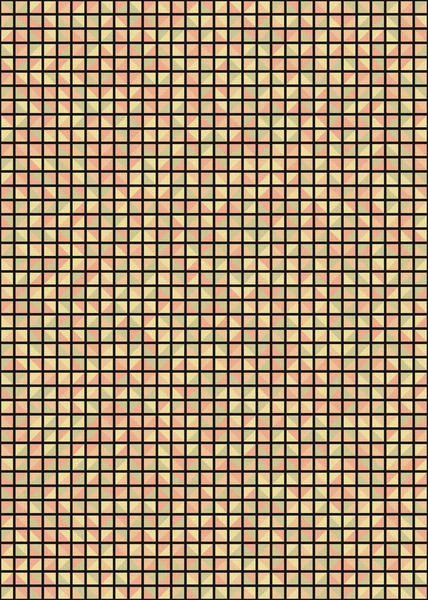 Pola Geometris Abstrak Dengan Seni Komputasi Generatif - Stok Vektor