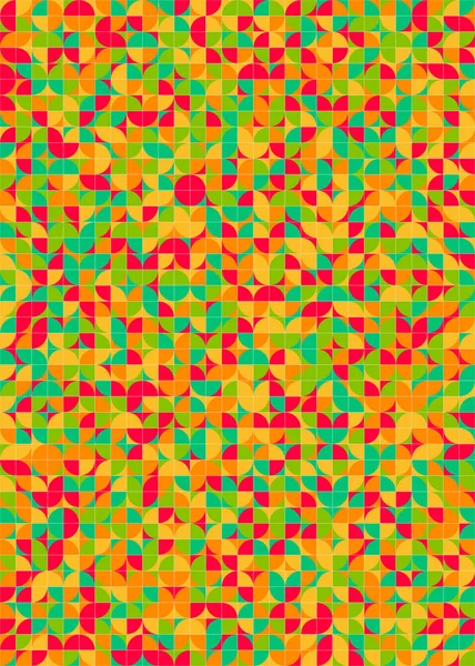 Abstraktes Geometrisches Muster Generative Computergestützte Illustration — Stockvektor