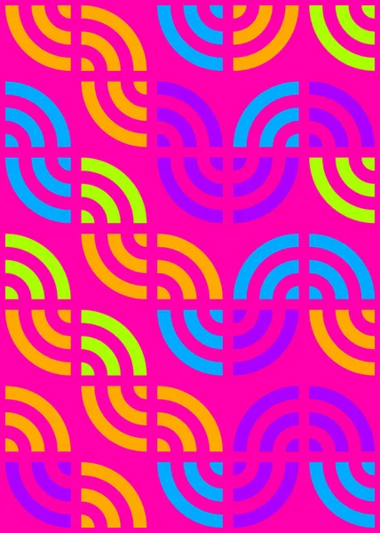 Soyut Geometrik Desen üretken hesaplama sanatı çizimi