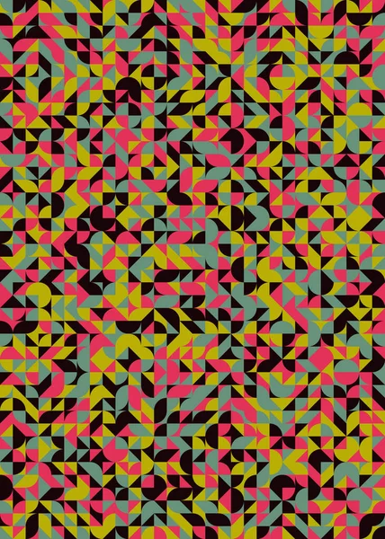 Soyut Geometrik Desen, üretken hesaplama sanatı çizimi