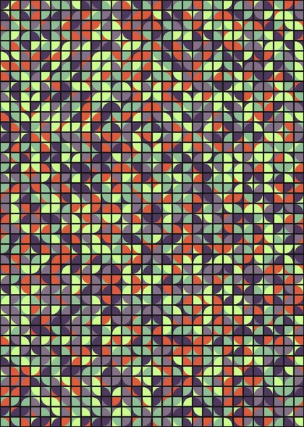 Üretken hesaplama sanatıyla soyut geometrik desen