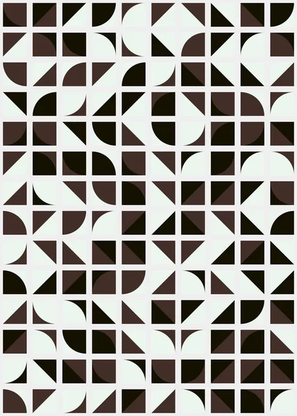 Pola Geometris Abstrak Dengan Seni Komputasi Generatif - Stok Vektor