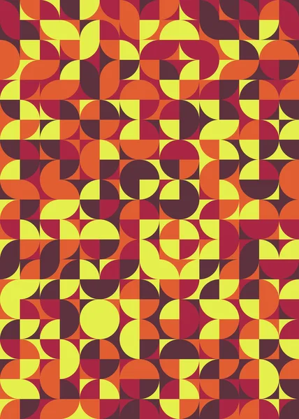 Abstraktes Geometrisches Nahtloses Muster Generative Vektorillustration — Stockvektor