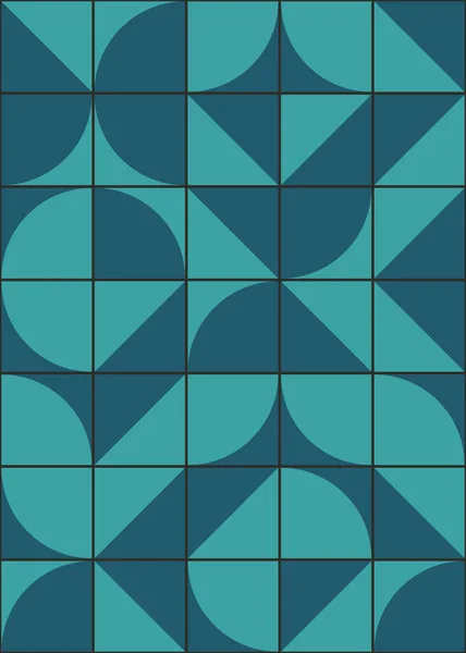 具有生成计算艺术的抽象几何图案 — 图库矢量图片