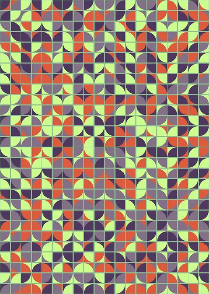Абстрактний Геометричний Візерунок Генеративним Обчислювальним Мистецтвом — стоковий вектор