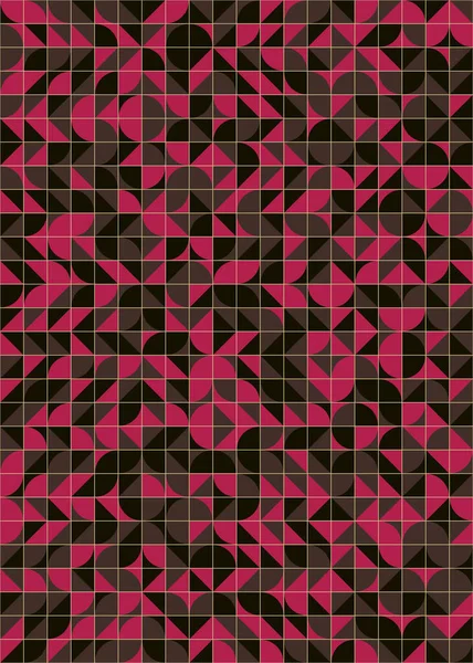 抽象幾何学的なシームレスなパターン 生成ベクトル図 — ストックベクタ
