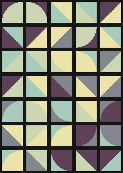 具有生成计算艺术的抽象几何图案 — 图库矢量图片