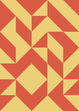 Soyut Geometrik Desen, üretken hesaplama sanatı çizimi