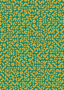 Soyut Geometrik Desen, üretken hesaplama sanatı çizimi