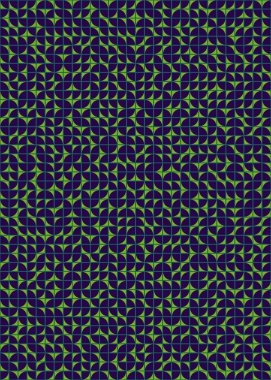 Soyut Geometrik Desen üretken hesaplama sanatı çizimi