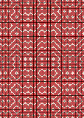 Soyut Geometrik Desen üretken hesaplama sanatı çizimi