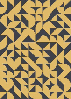 Soyut Geometrik Desen, üretken hesaplama sanatı çizimi