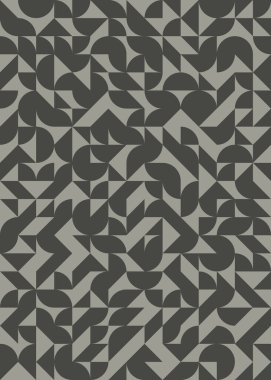 Soyut Geometrik Desen, üretken hesaplama sanatı çizimi