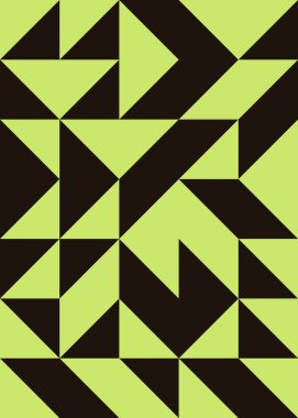 Soyut Geometrik Desen, üretken hesaplama sanatı çizimi