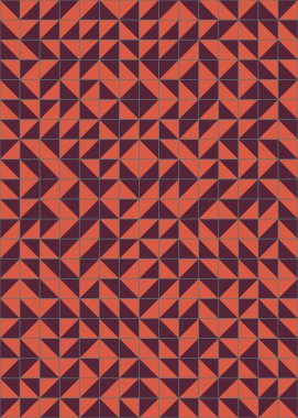 Soyut Geometrik Desen, üretken hesaplama sanatı çizimi