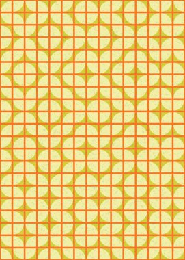 Soyut Geometrik Desen üretken hesaplama sanatı çizimi