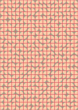 Soyut Geometrik Desen üretken hesaplama sanatı çizimi