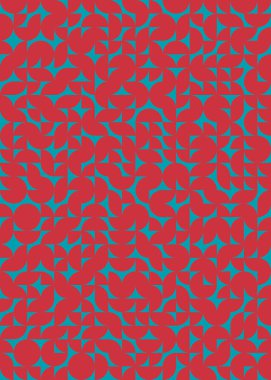 Soyut Geometrik Desen üretken hesaplama sanatı çizimi