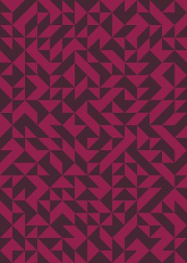 Soyut renk geometrik mozaik desen üretici hesaplama sanatı illüstrasyonu, fayans renk parçalarının taklit edilmesi